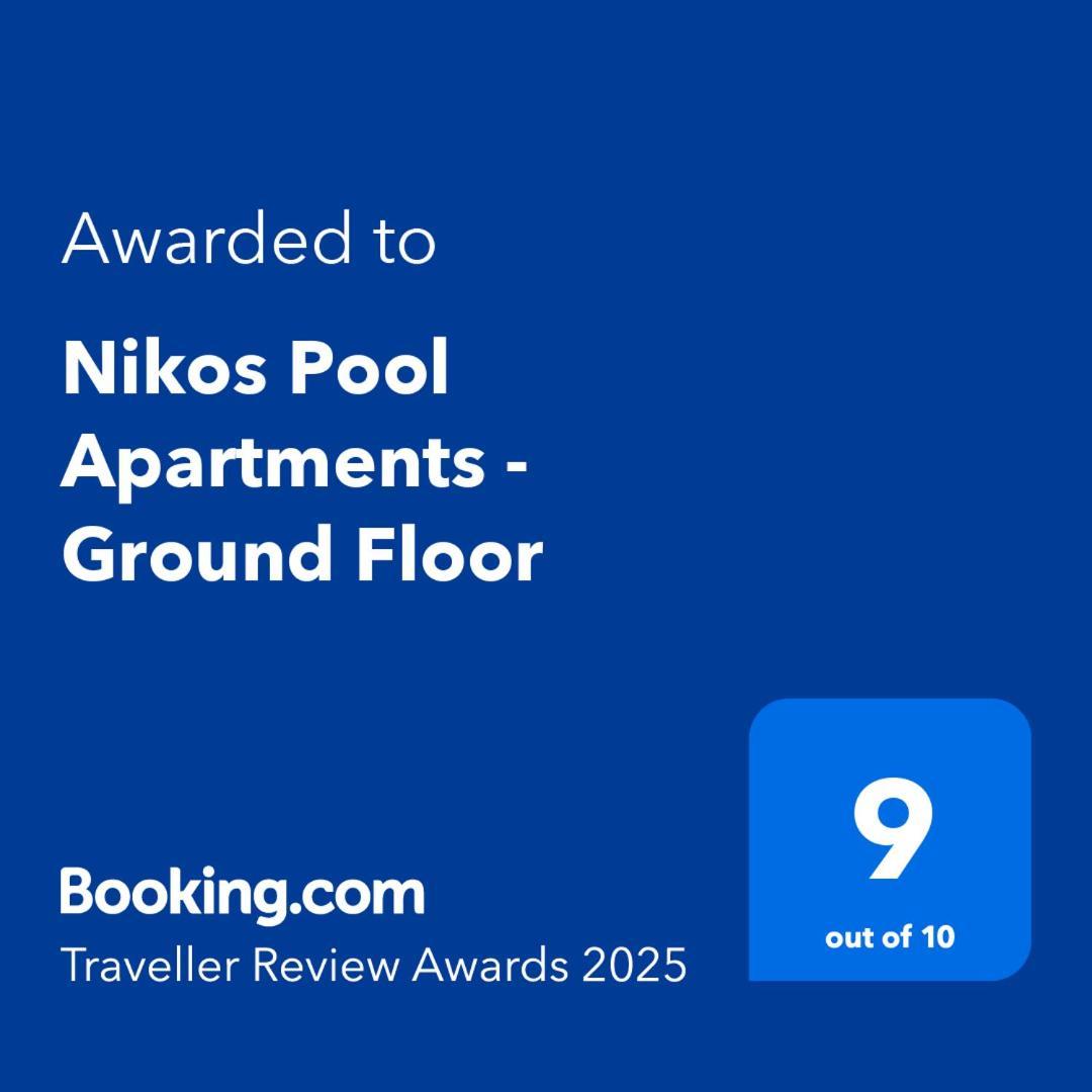 Nikos Pool Apartments - Ground Floor Sidárion Exteriér fotografie